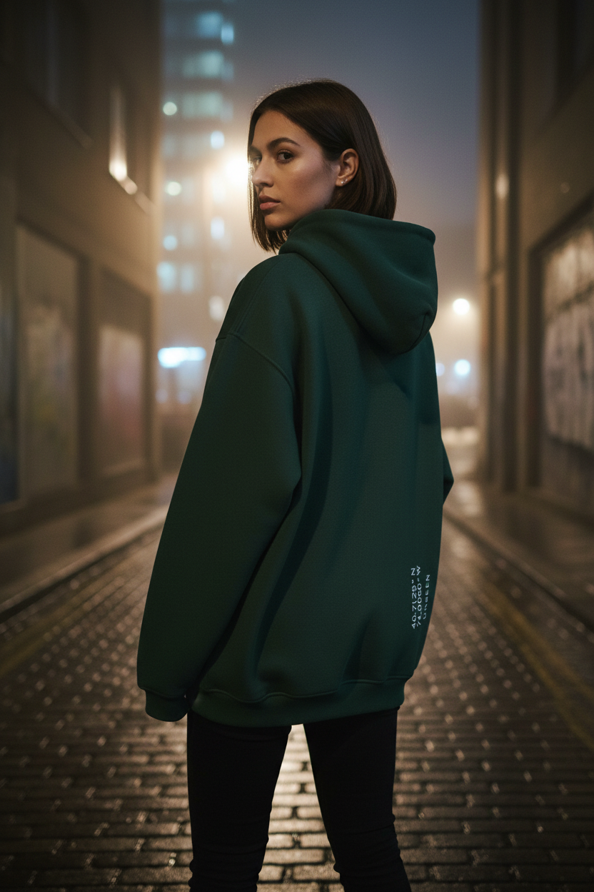 Quiet Form Zip Hoodie — 380GSM Fleece Oversized