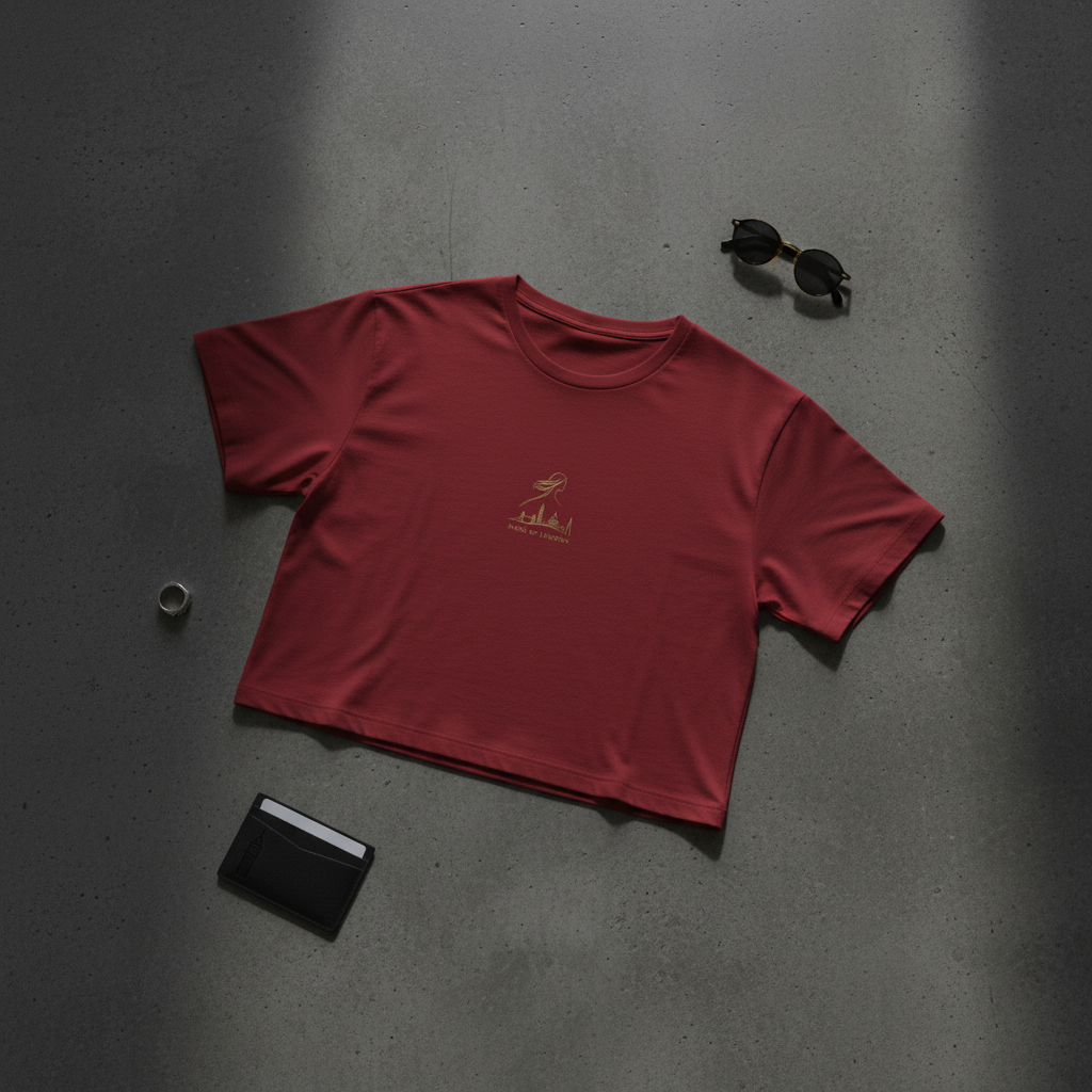 Cropped Cotton Tee — 190GSM