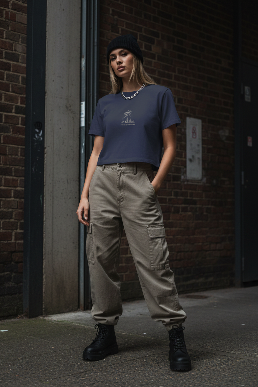 Cropped Cotton Tee — 190GSM