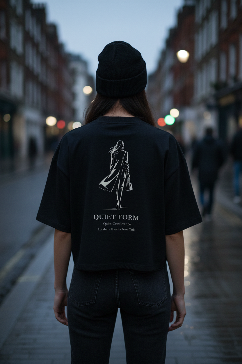 Urban Silhouette Quiet Form Tee — 280GSM