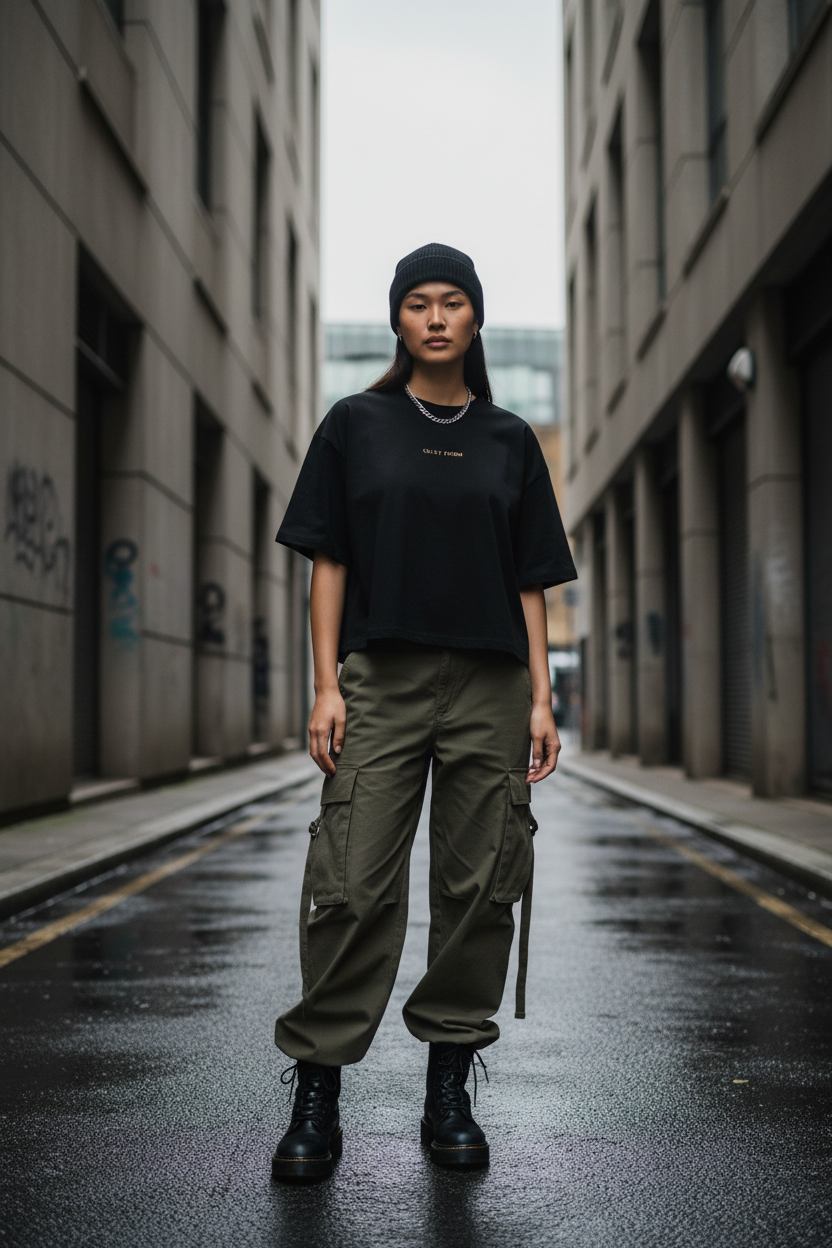 Urban Silhouette Quiet Form Tee — 280GSM