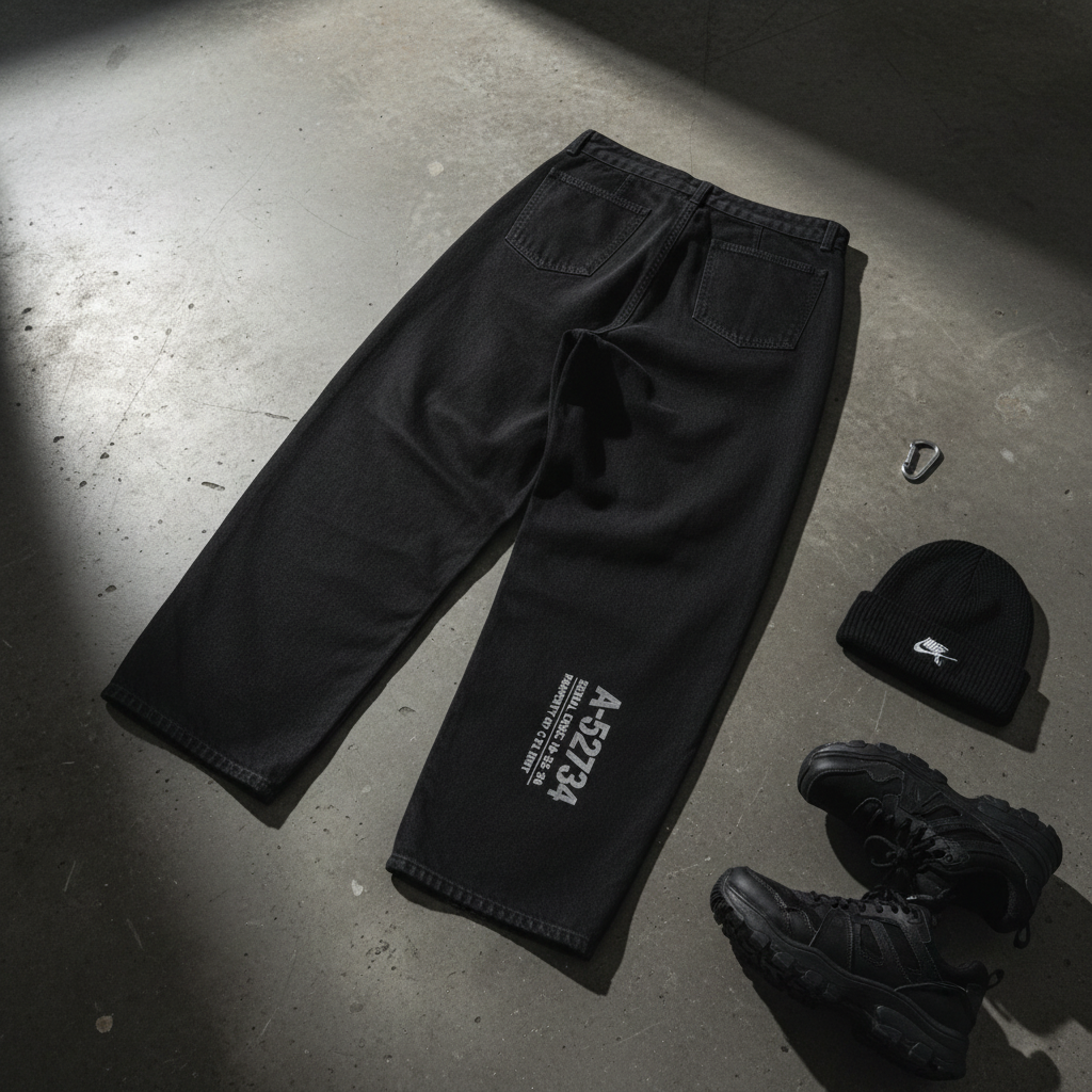 The Unseen Curved Blade Denim — Washed