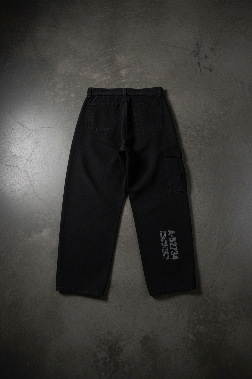 The Unseen Curved Blade Denim — Washed