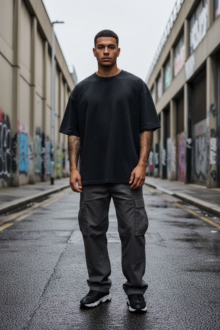 Snow Wash Oversized Tee