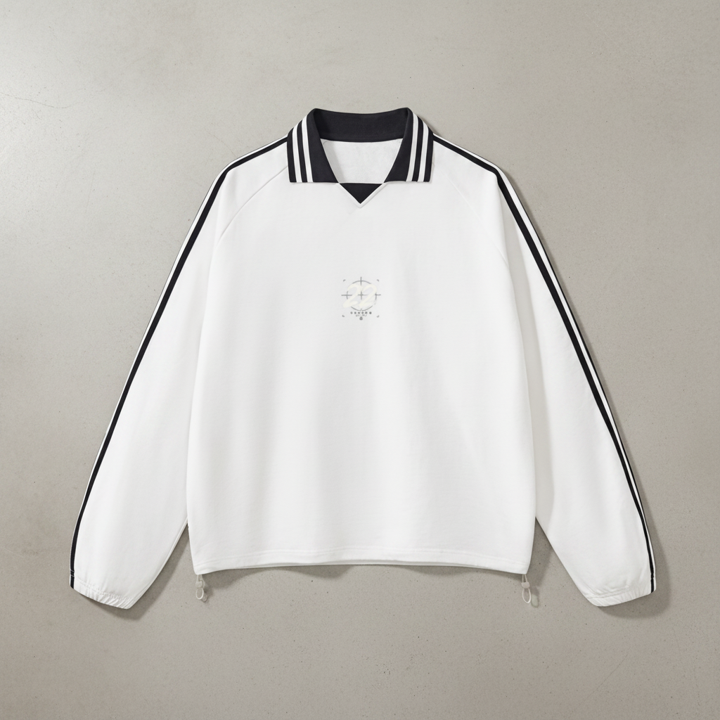 Contrast Collar Oversized Sweatshirt — 380GSM Heavyweight