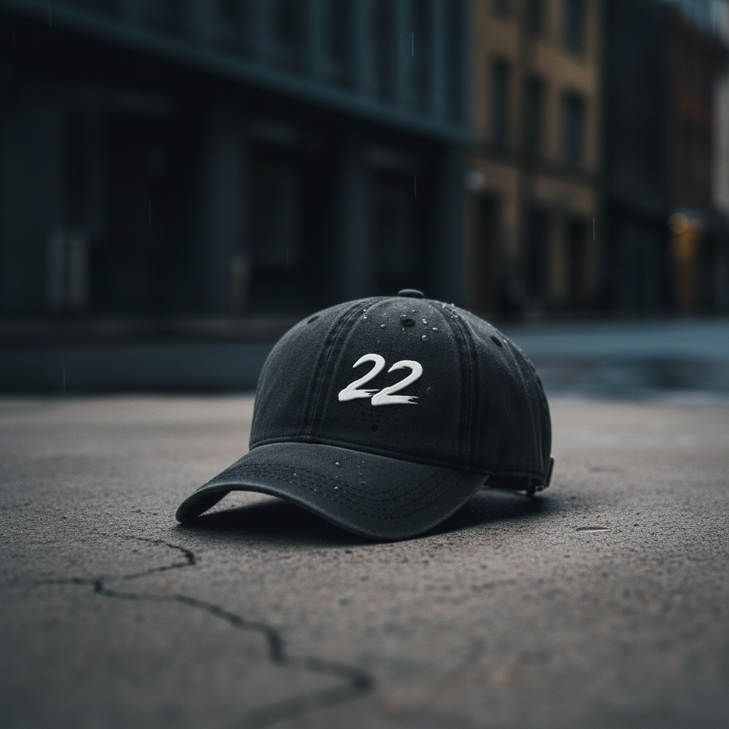 Vintage Washed Short Brim Baseball Cap
