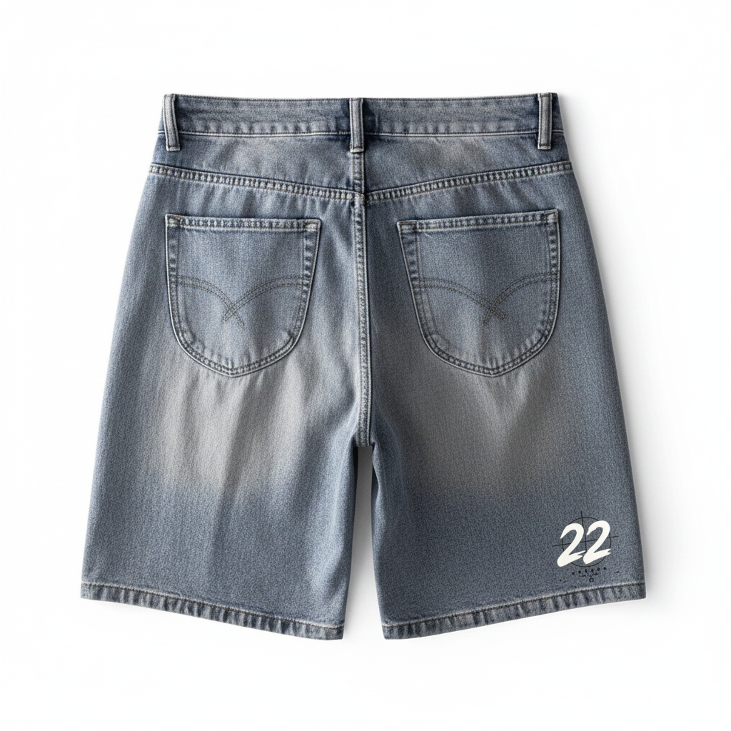 Vintage Straight-Leg Denim Shorts — Loose Fit Streetwear | Craftklart