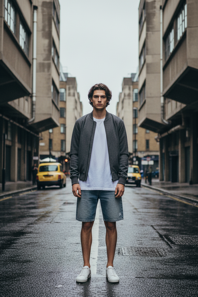 Vintage Straight-Leg Denim Shorts — Loose Fit Streetwear | Craftklart