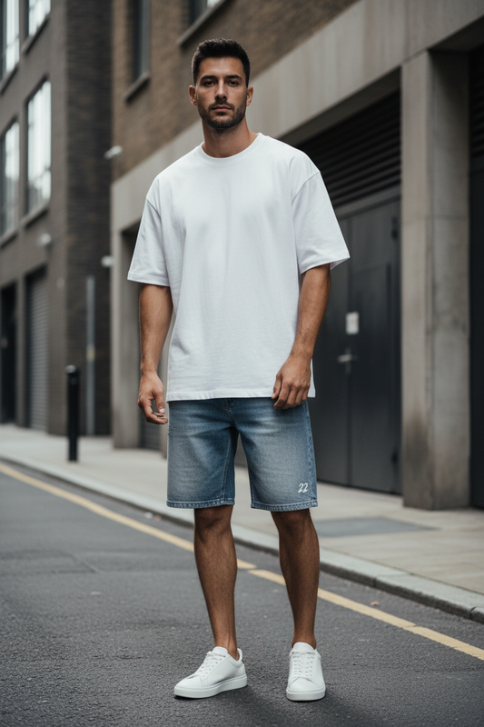 Vintage Straight-Leg Denim Shorts — Loose Fit Streetwear | Craftklart
