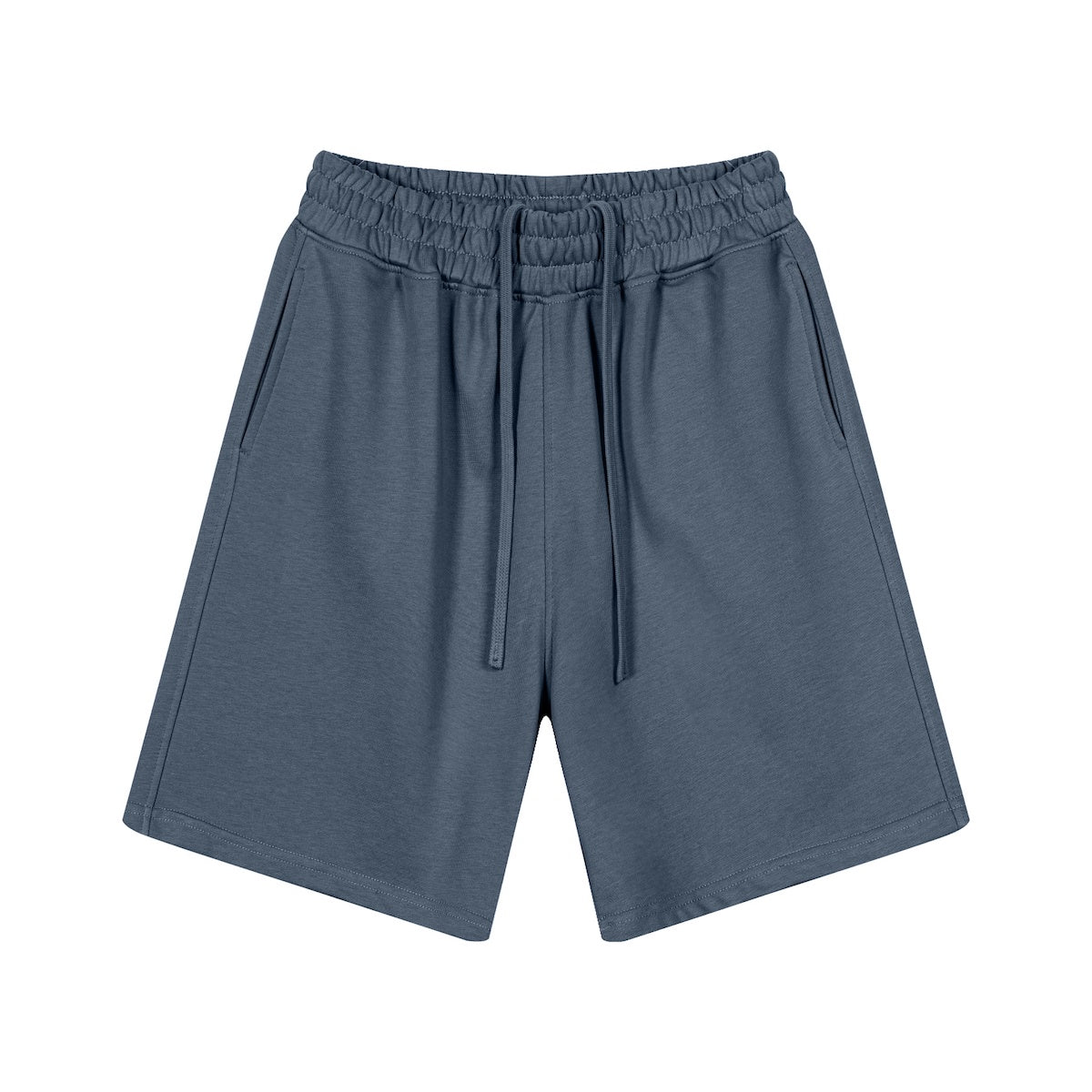 Light blue heavyweight Craftklart sweat shorts with a comfortable fit and casual style, front view showing the soft fabric.