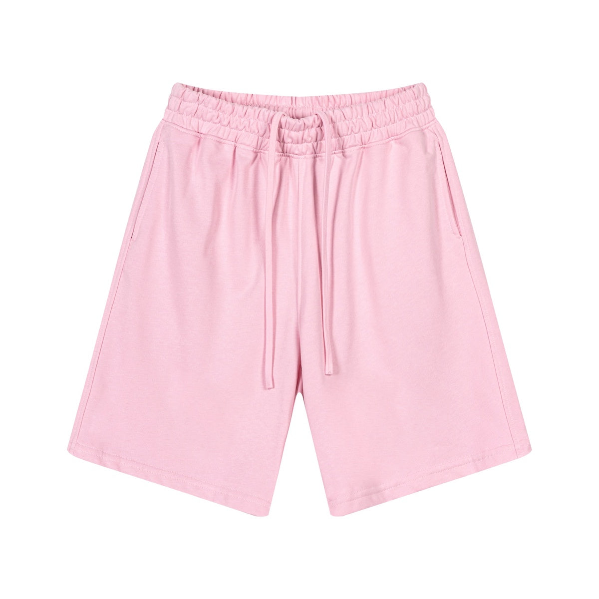 Pink heavyweight sweat shorts by Craftklart, 280GSM, showing front view with comfortable, stylish design and soft fabric.