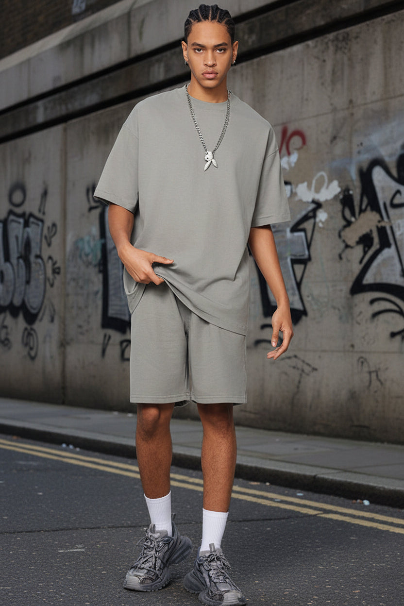 Craftklart heavyweight sweat shorts in 280GSM fabric shown, featuring a relaxed fit and stylish design perfect for casual wear.