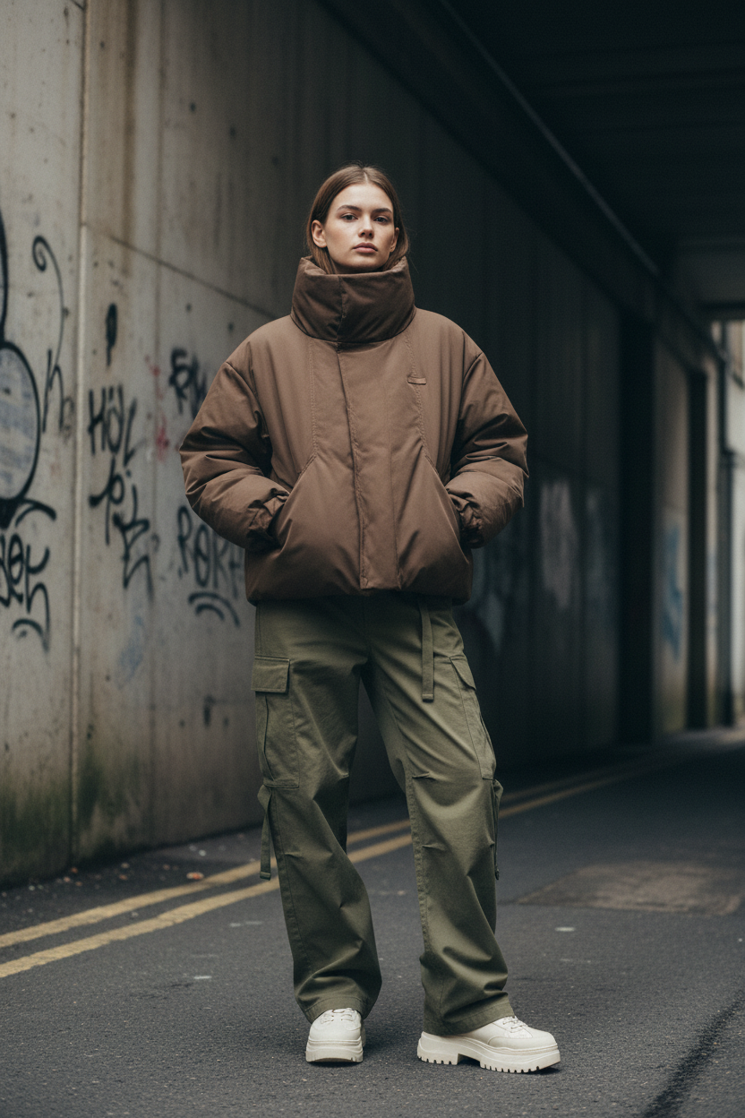 Craftklart Oversized Down Jacket — Structured Winter Essential