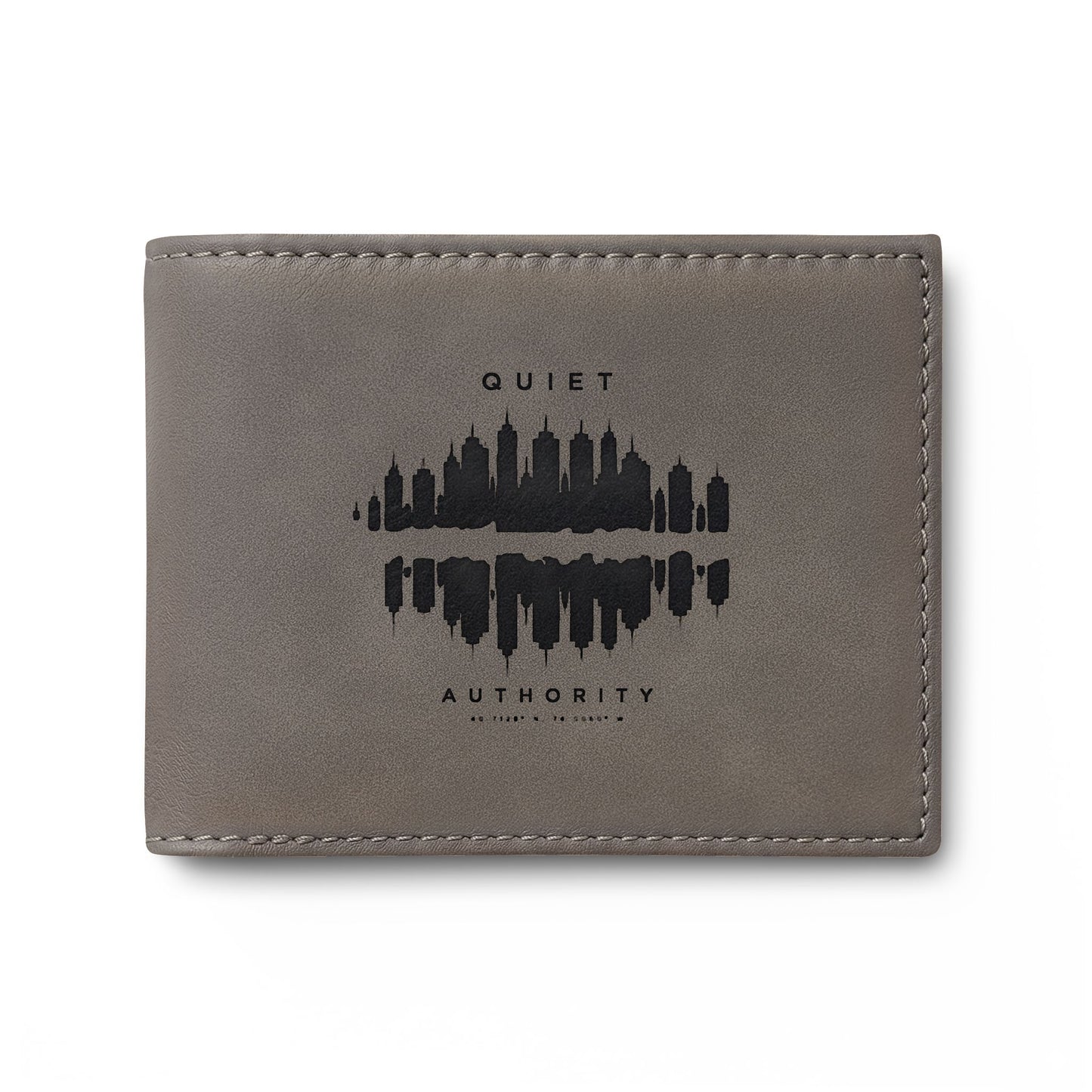 Slim bifold wallet from Urban Carry by Craftklart with RFID-blocking features, showcasing black leather and sleek design.