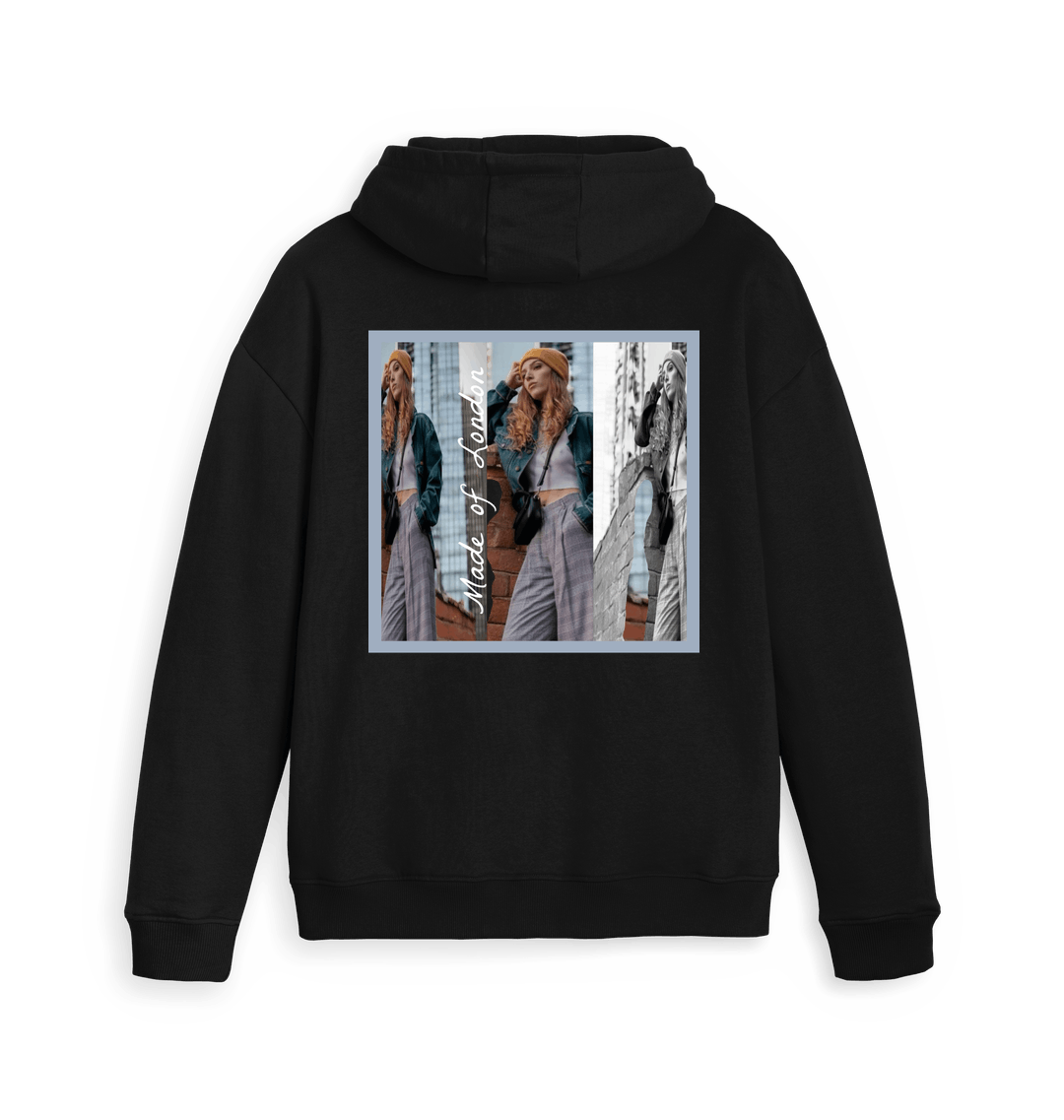 Black Zip hoody Back