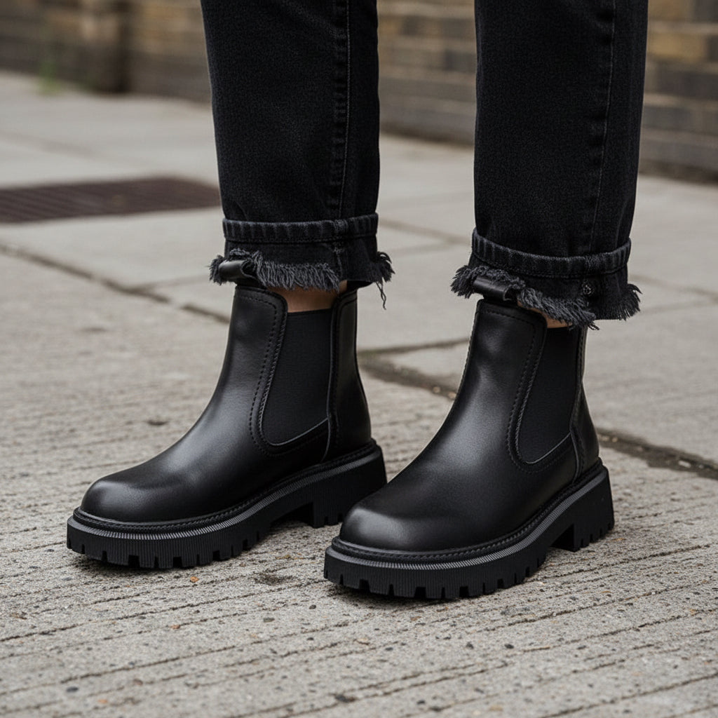 Chelsea Boots — Genuine Leather Ankle Boots for Women