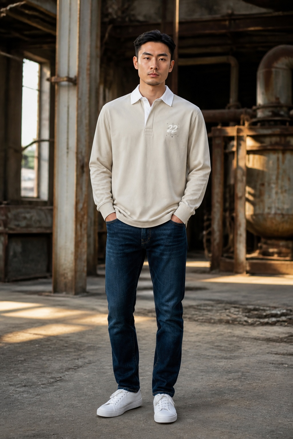 UNSEEN Urban Plain Rugby Shirt