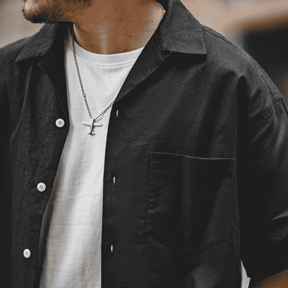 Urban Authority Collar Short-Sleeve Shirt