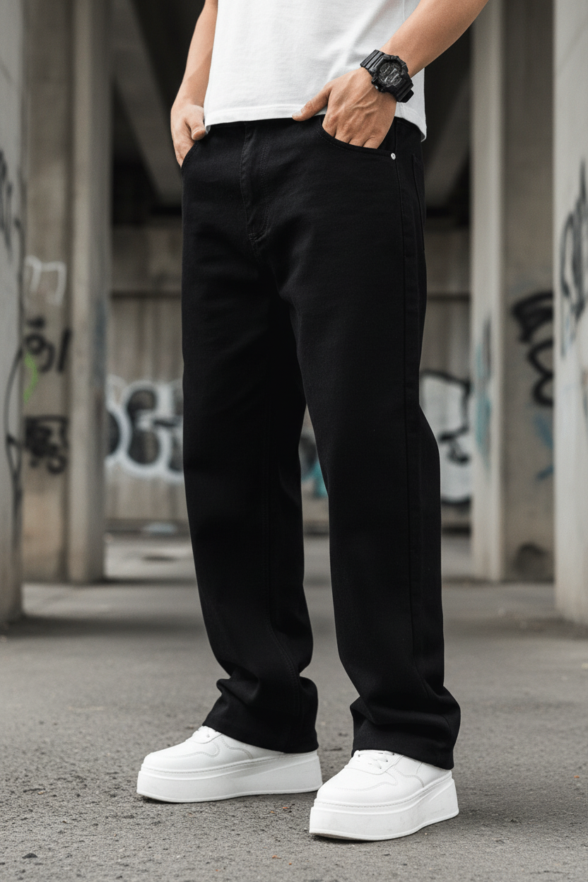 The Unseen Denim — Relaxed Straight-Leg Jeans