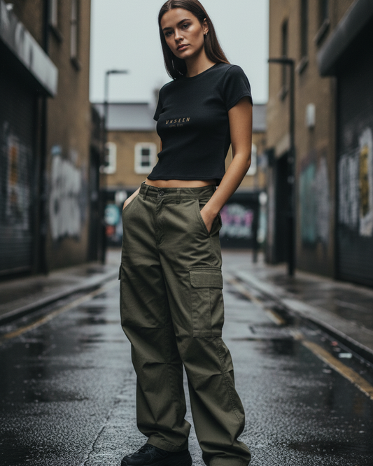 Sunfade Washed Crop Tee