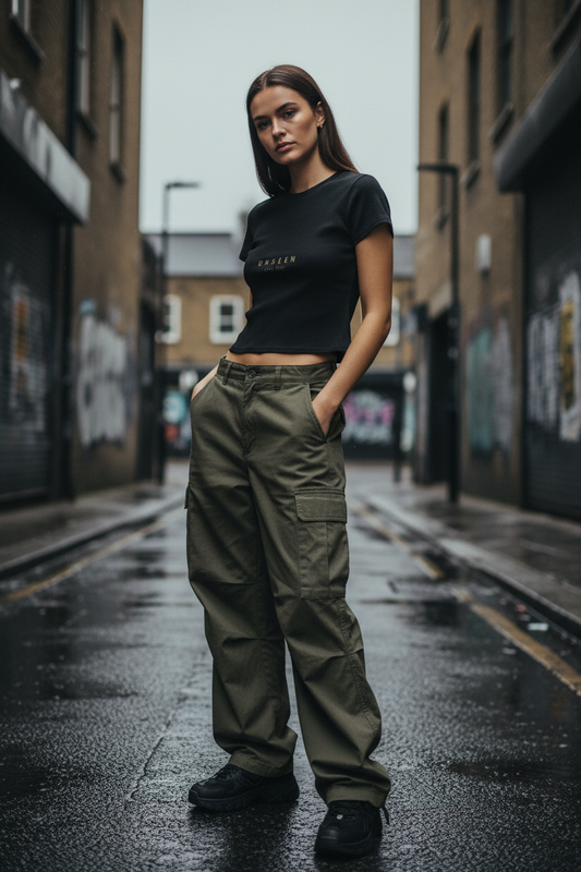 Sunfade Washed Crop Tee