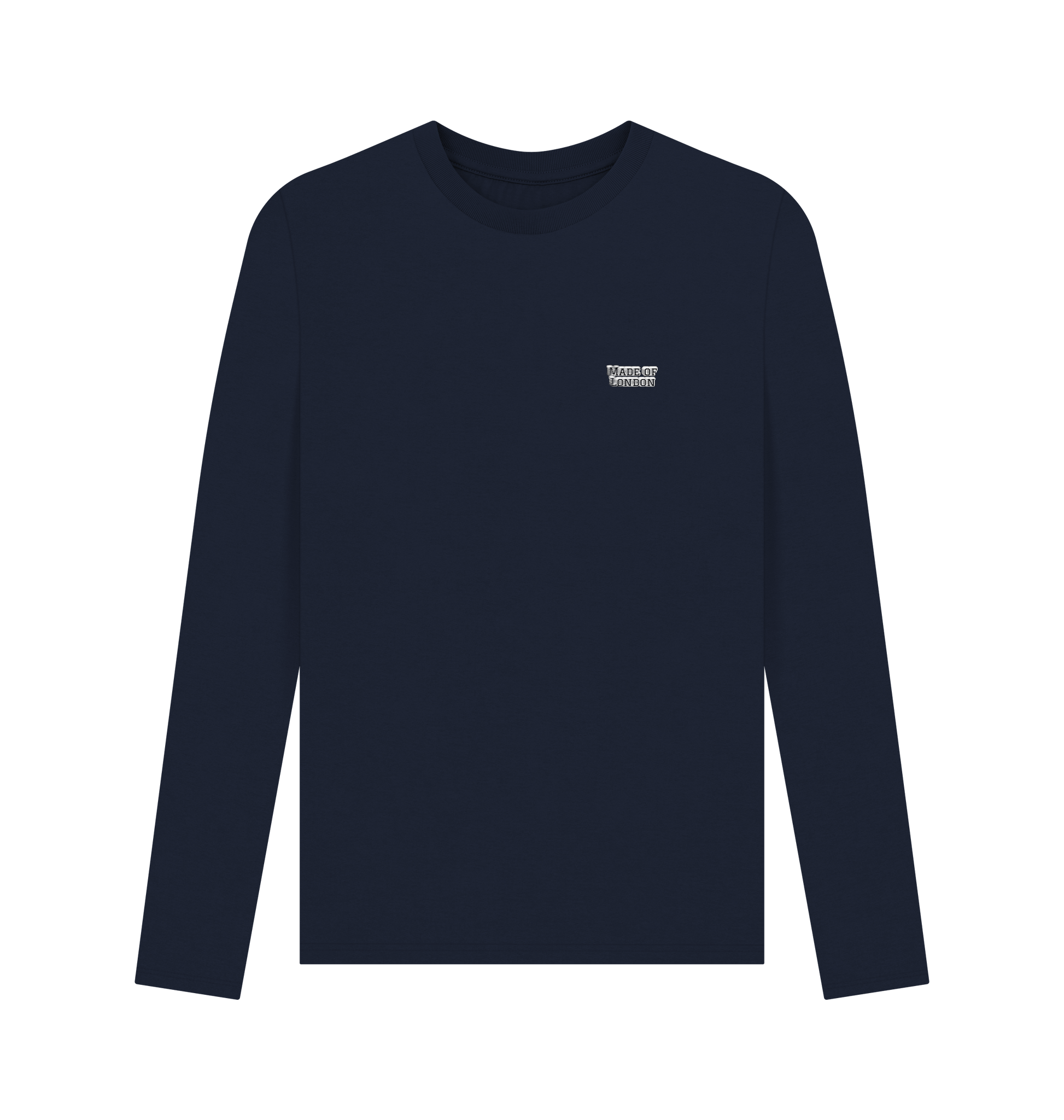 CKL London Made Long Sleeve Organic Cotton Top, soft beige longsleeve shirt with a relaxed fit and round neckline.