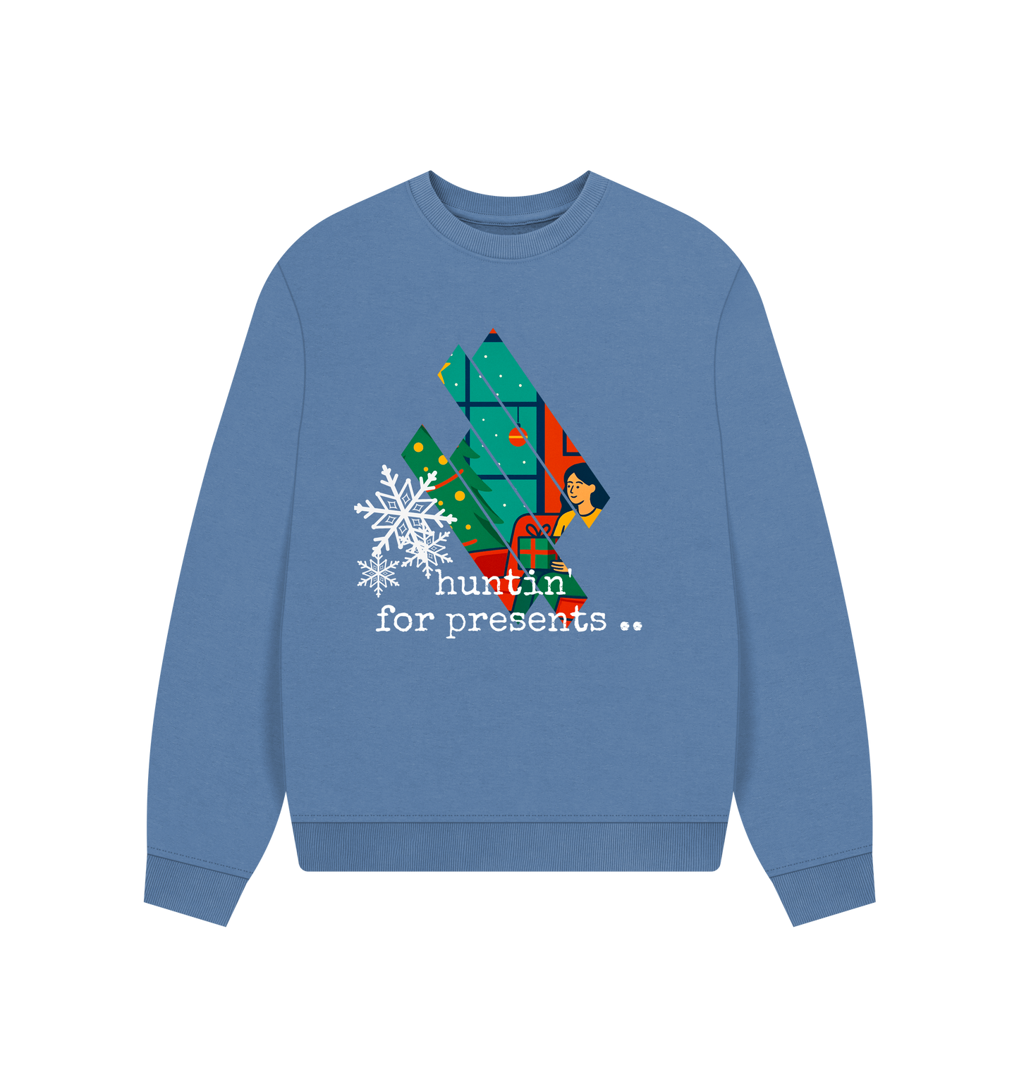 Solent Printed Sweater Front