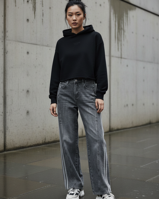 Urban Girl Wide Leg Denim Jeans