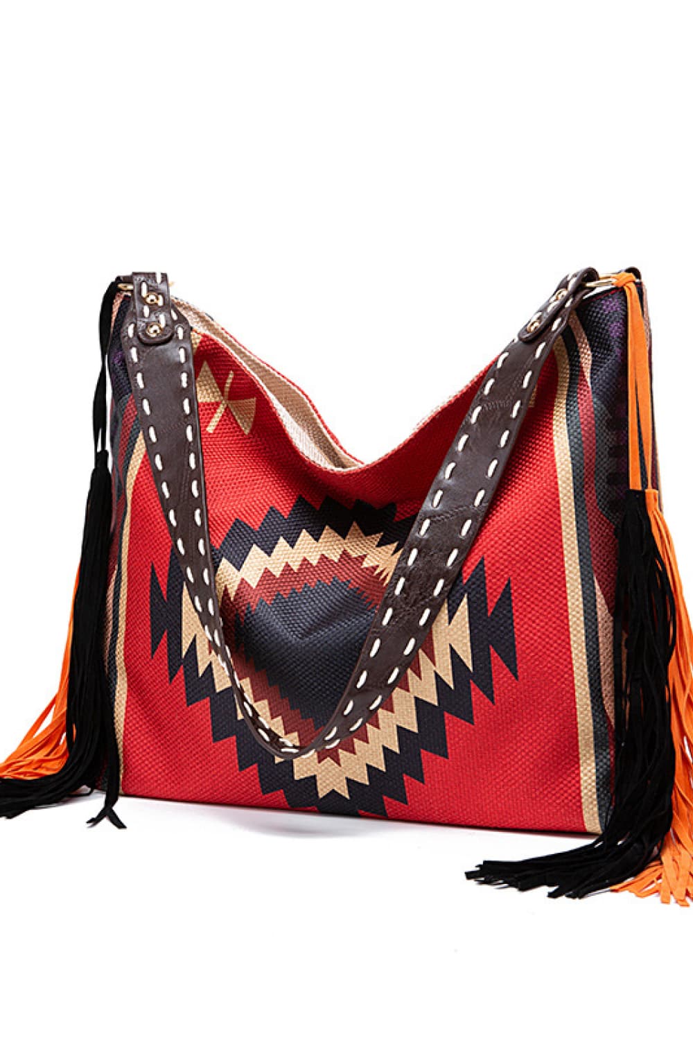 Geometric Canvas Tote Bag - Premium Crossbody Bag from Trendsi - Just $29.75! Shop now at Craftklart.store