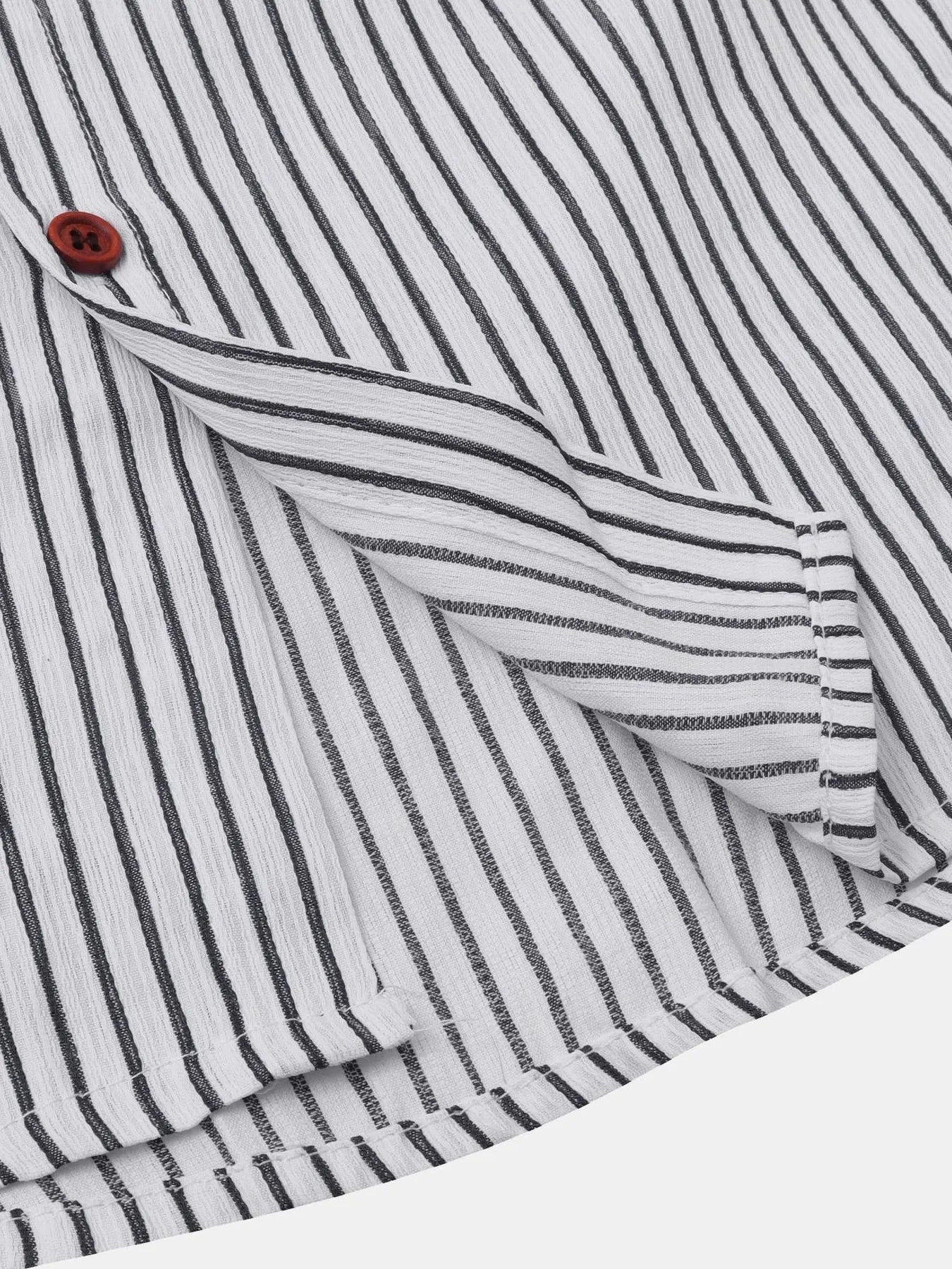 Men's Plus Size Striped Short Sleeve Button-Down Shirt - Premium Shirt from Trendsi - Just $22.96! Shop now at Craftklart.store
