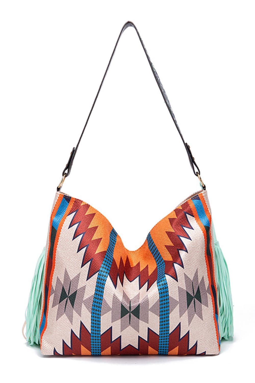 Geometric Canvas Tote Bag - Premium Crossbody Bag from Trendsi - Just $29.75! Shop now at Craftklart.store
