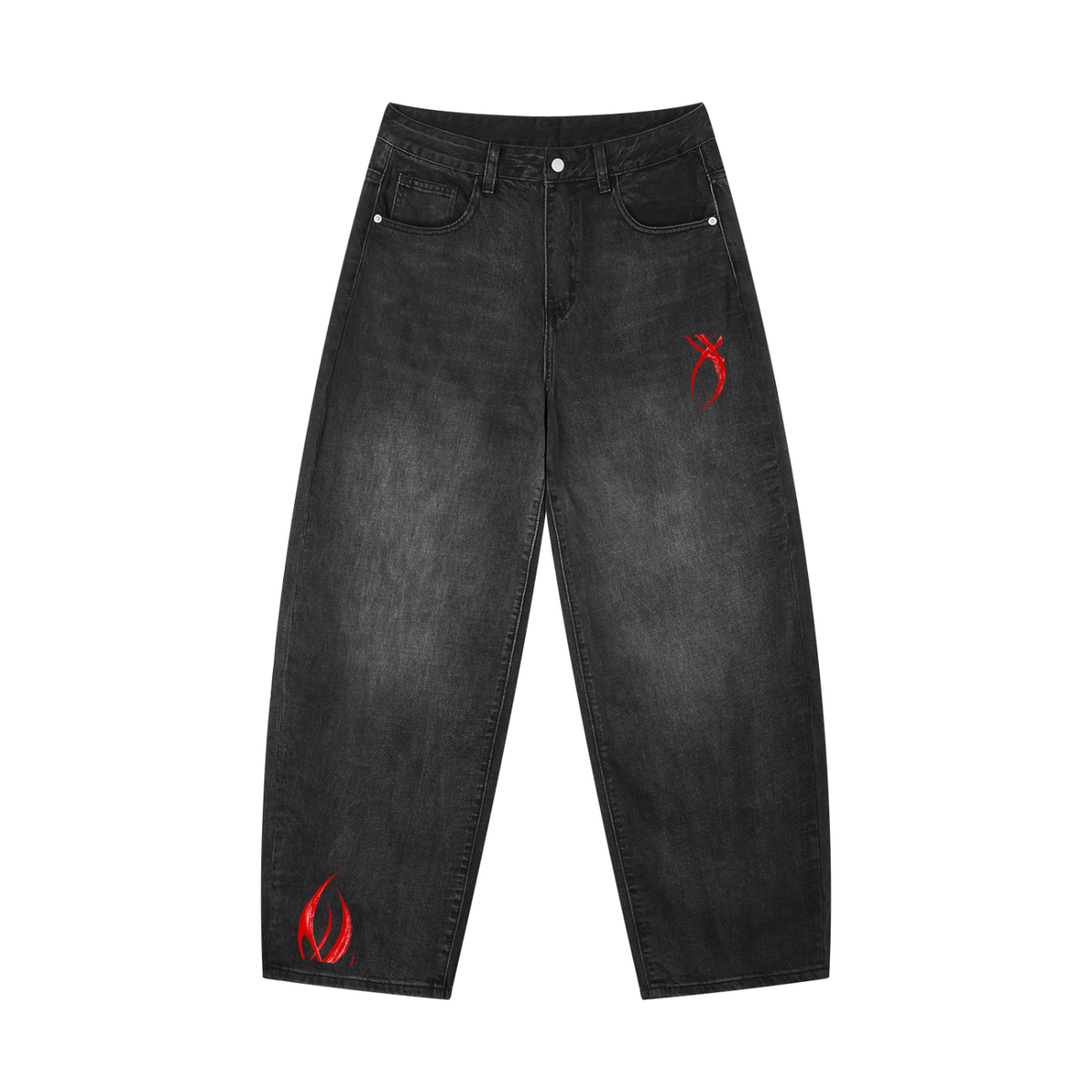 Men's Sunfade Vintage Wash Barrel Leg Jeans