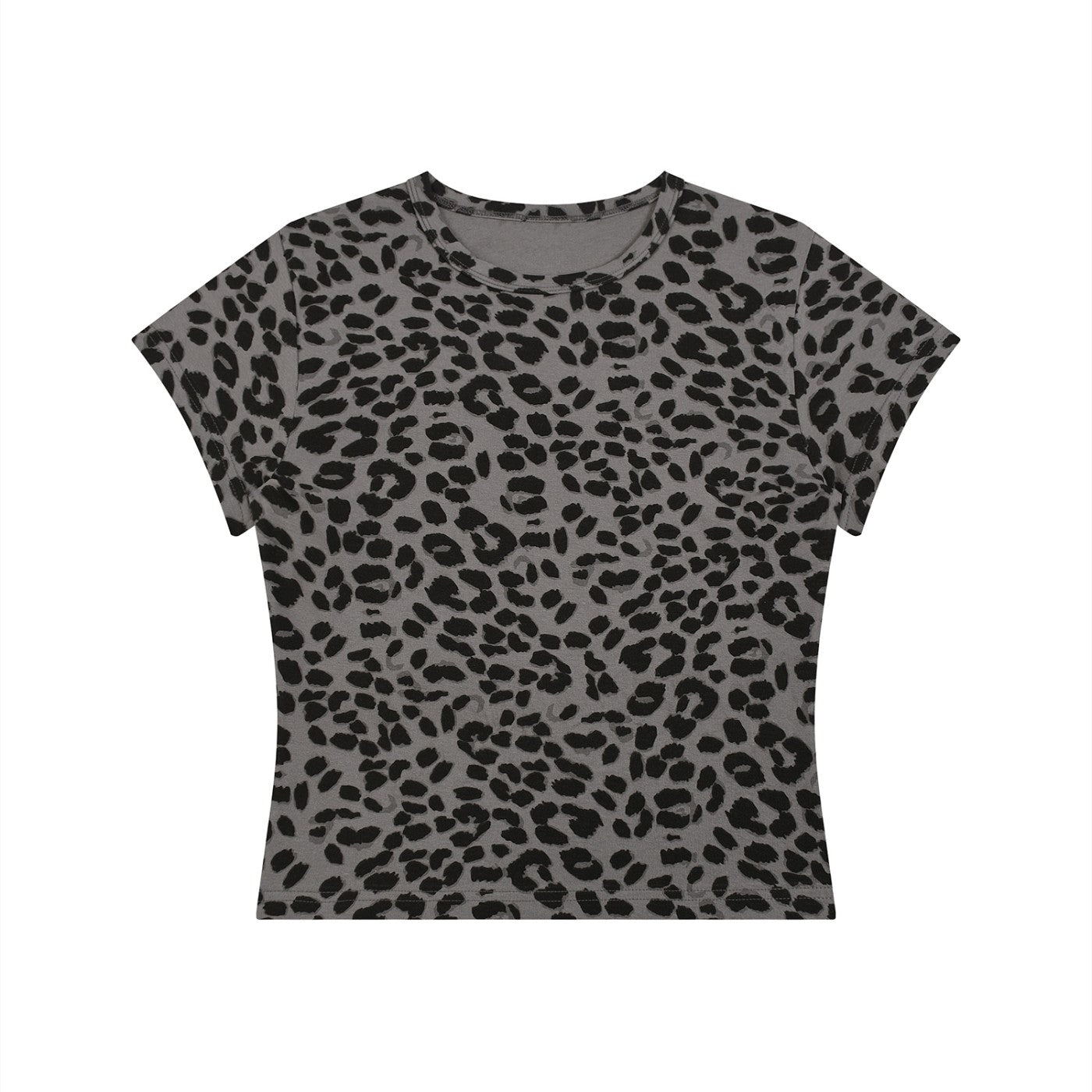 Leopard Print Crop T-Shirt