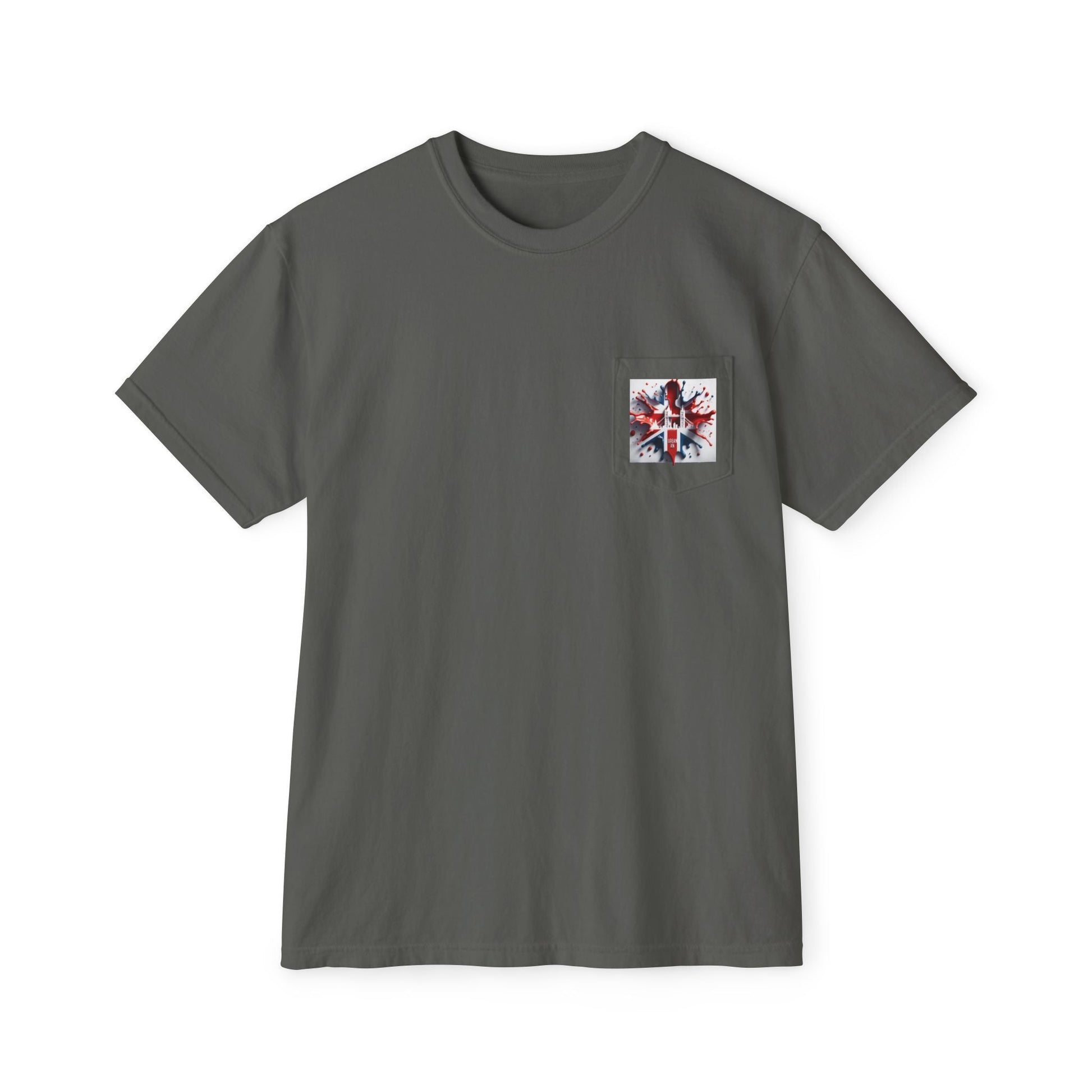 Adventure-Inspired Unisex Pocket T-Shirt with UK Design - Premium T-Shirt from Printify - Just $33! Shop now at Craftklart.store