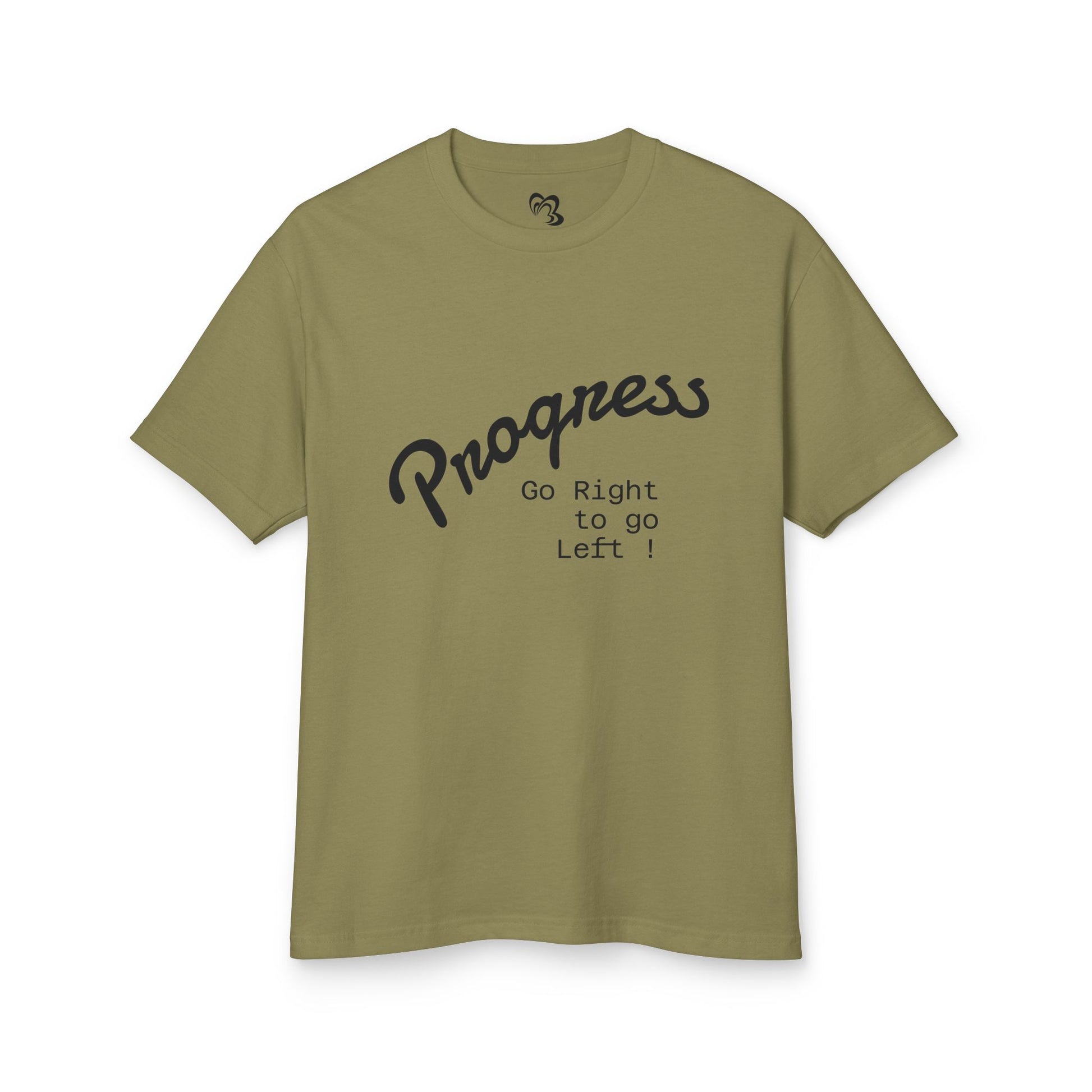 Funny Progress Tee - Unisex Heavyweight Cotton Shirt for Positive Vibes - Premium T-Shirt from Printify - Just $28! Shop now at Craftklart.store
