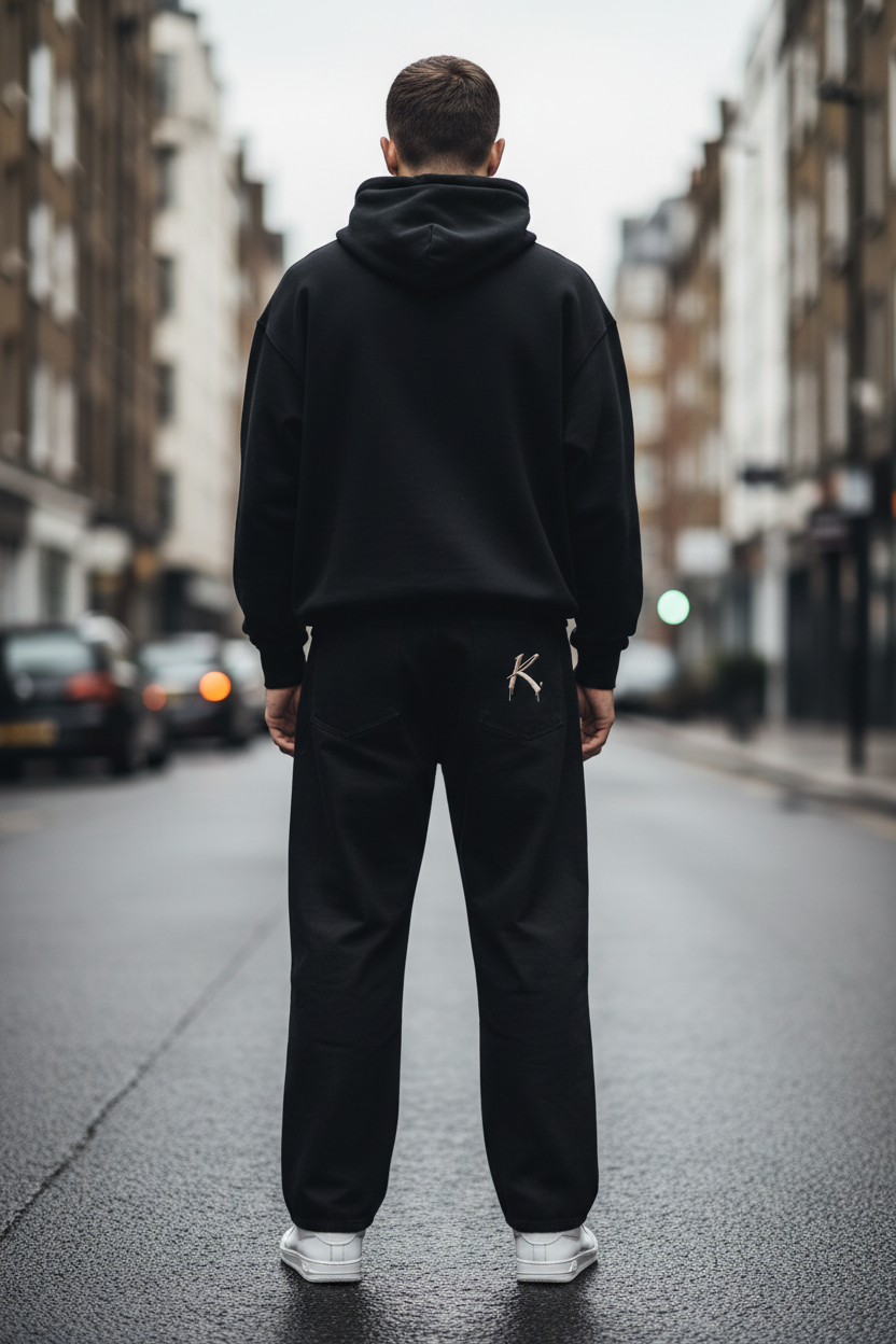 Belted Barrel-Leg Chino Trousers — Women’s Loose Fit