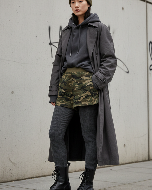 Craftklart Women's Slim Camo Shorts — Casual Streetwear