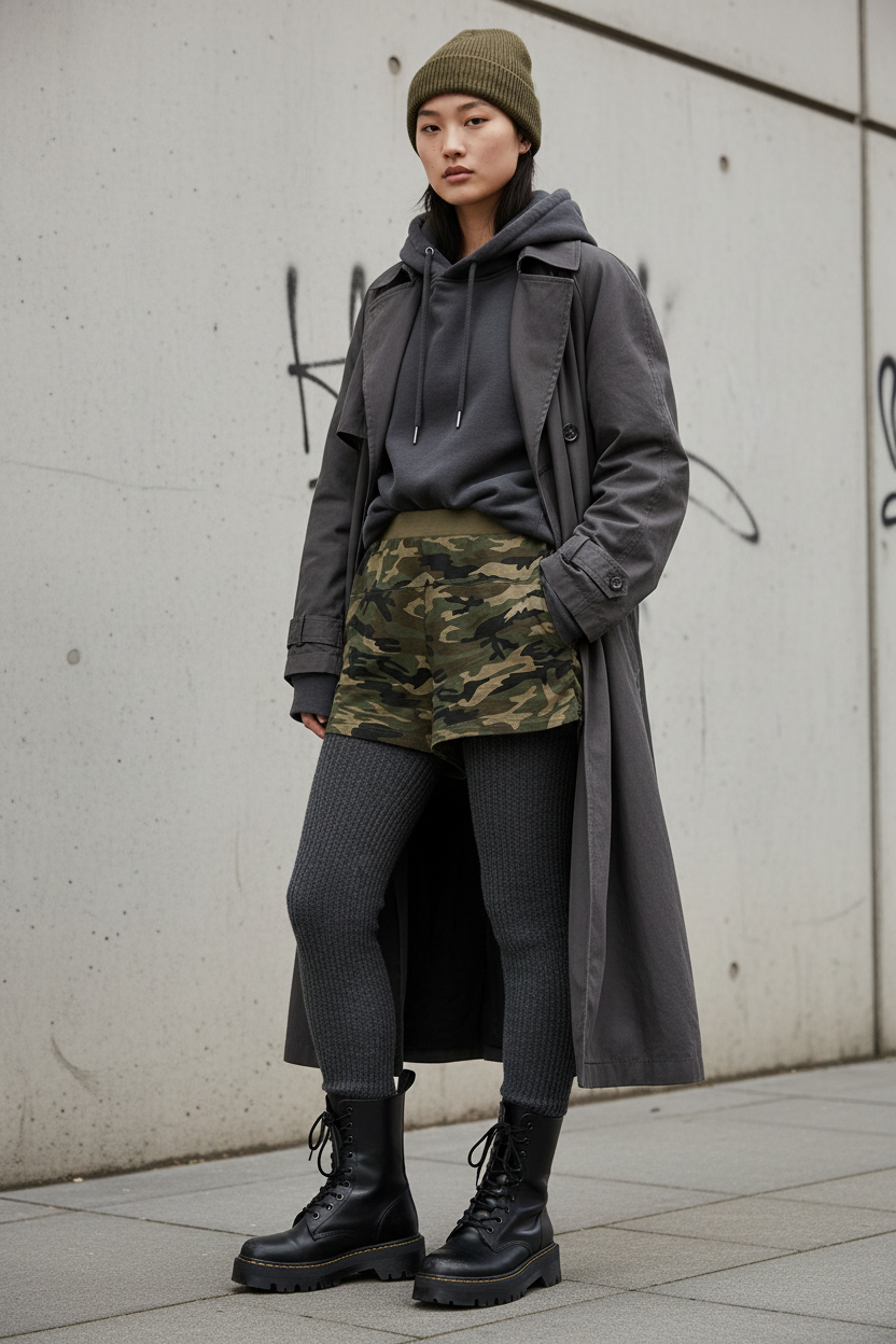 Craftklart Women's Slim Camo Shorts — Casual Streetwear
