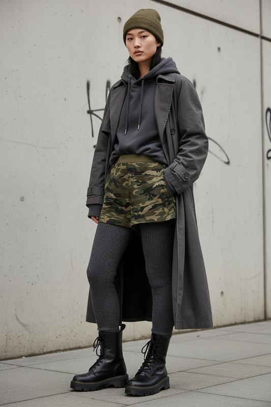 Craftklart Women's Slim Camo Shorts — Casual Streetwear