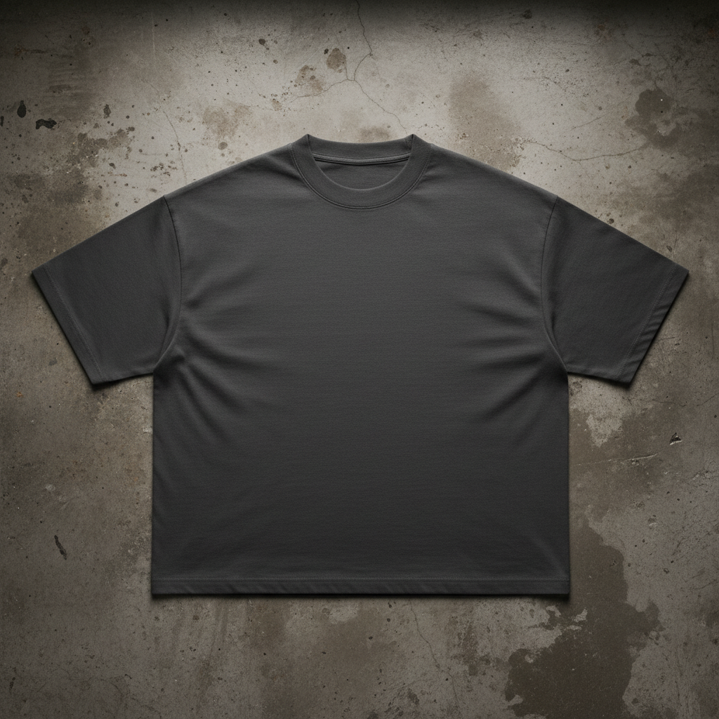 Boxy Oversized Tee — Heavyweight Pure Cotton