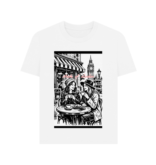 White Printed T-shirt Front