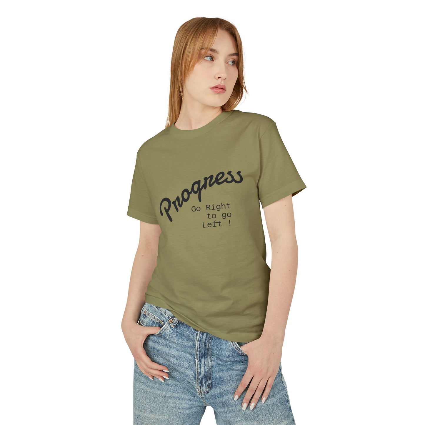 Funny Progress Tee - Unisex Heavyweight Cotton Shirt for Positive Vibes - Premium T-Shirt from Printify - Just $28! Shop now at Craftklart.store