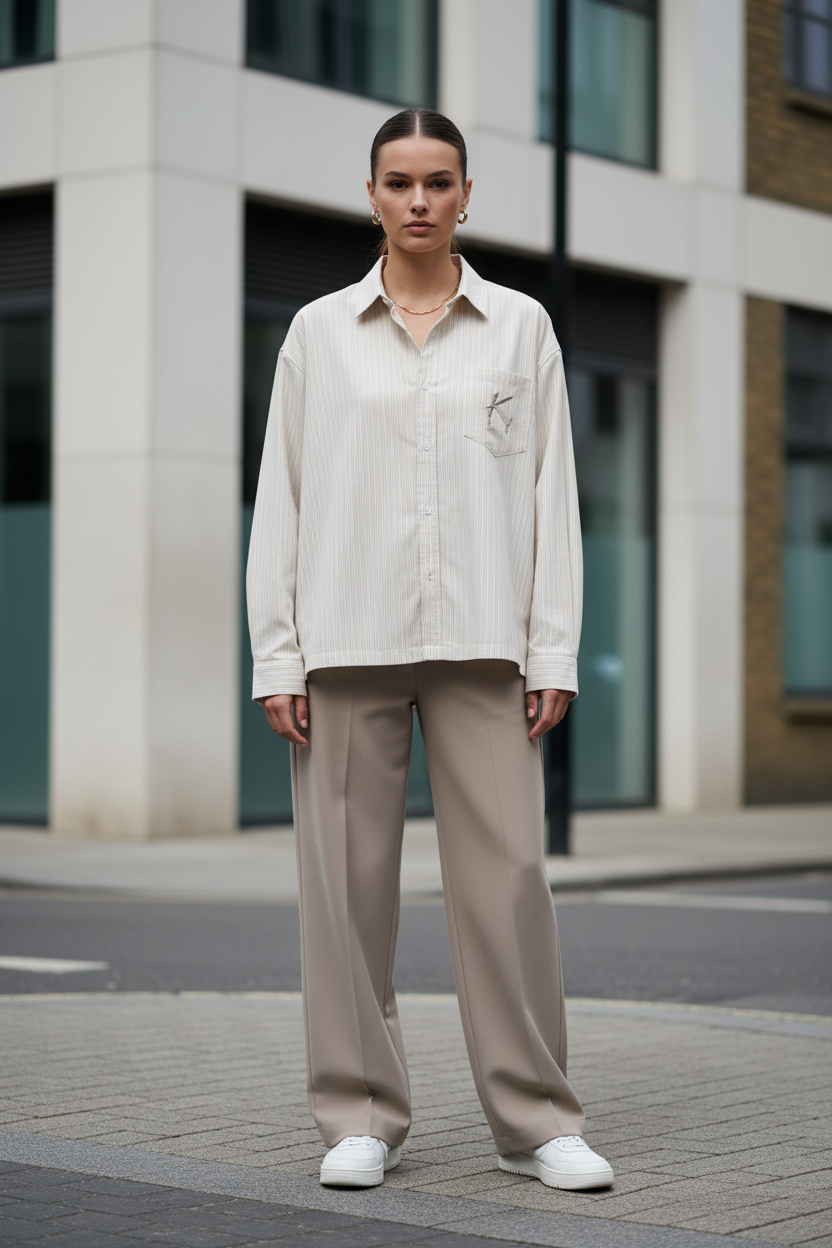 Boxy Striped Shirt — Relaxed Fit Everyday Essential