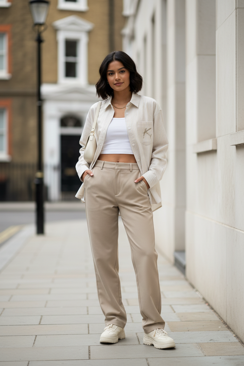 Boxy Striped Shirt — Relaxed Fit Everyday Essential