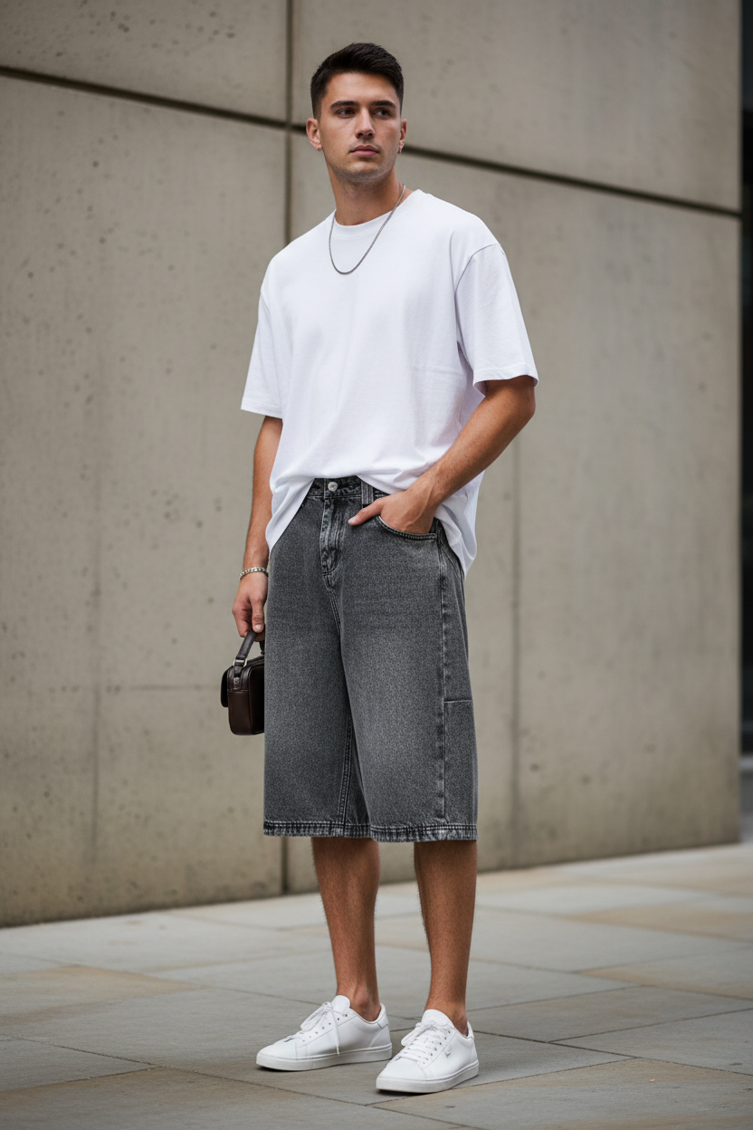 Men's Vintage Wash Denim Jeans — Loose Fit