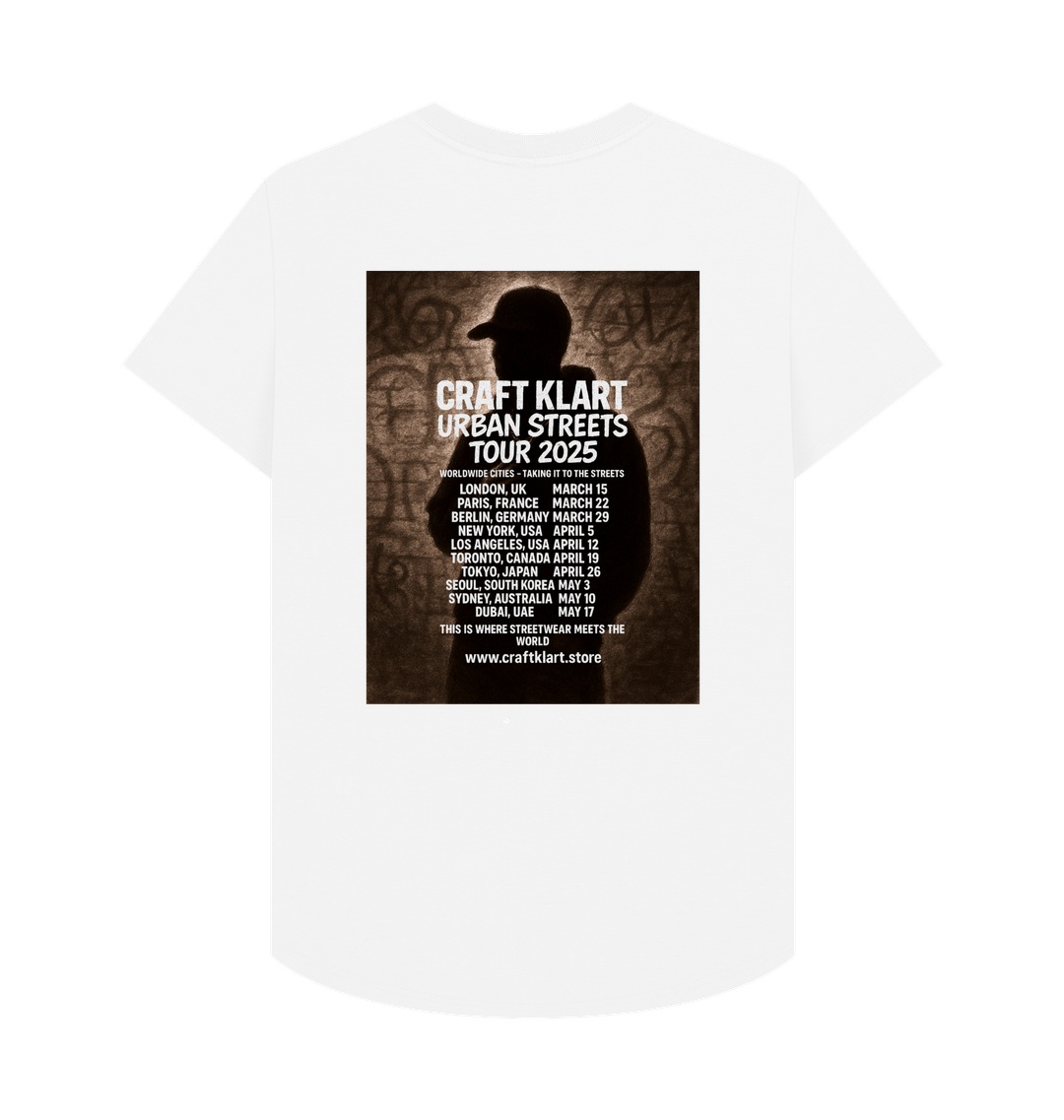 White Printed T-shirt Back
