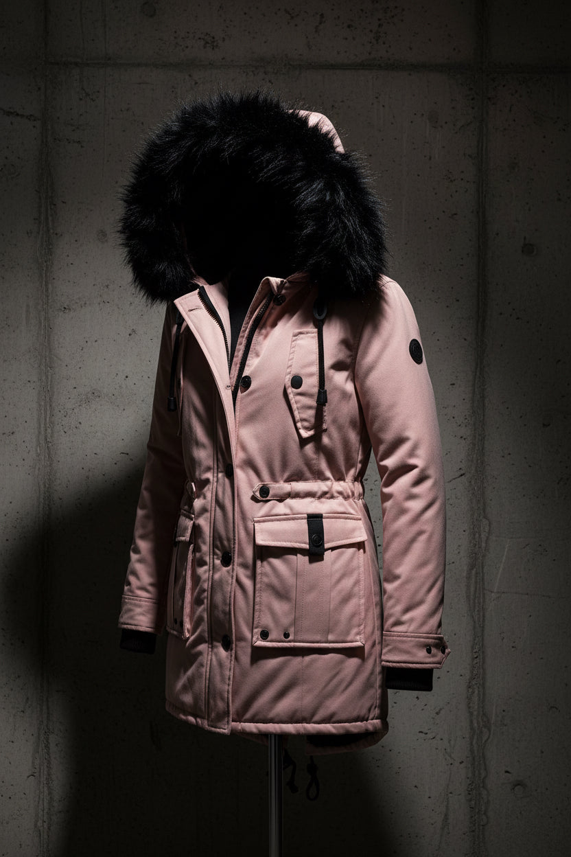 Women's Thickened Parka Jacket — Fur Collar Winter Coat