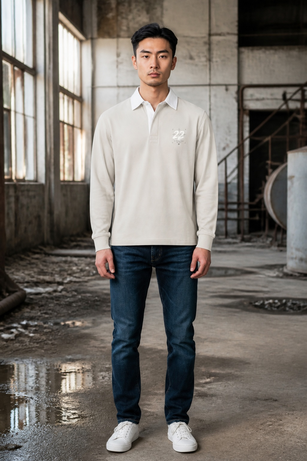 UNSEEN Urban Plain Rugby Shirt