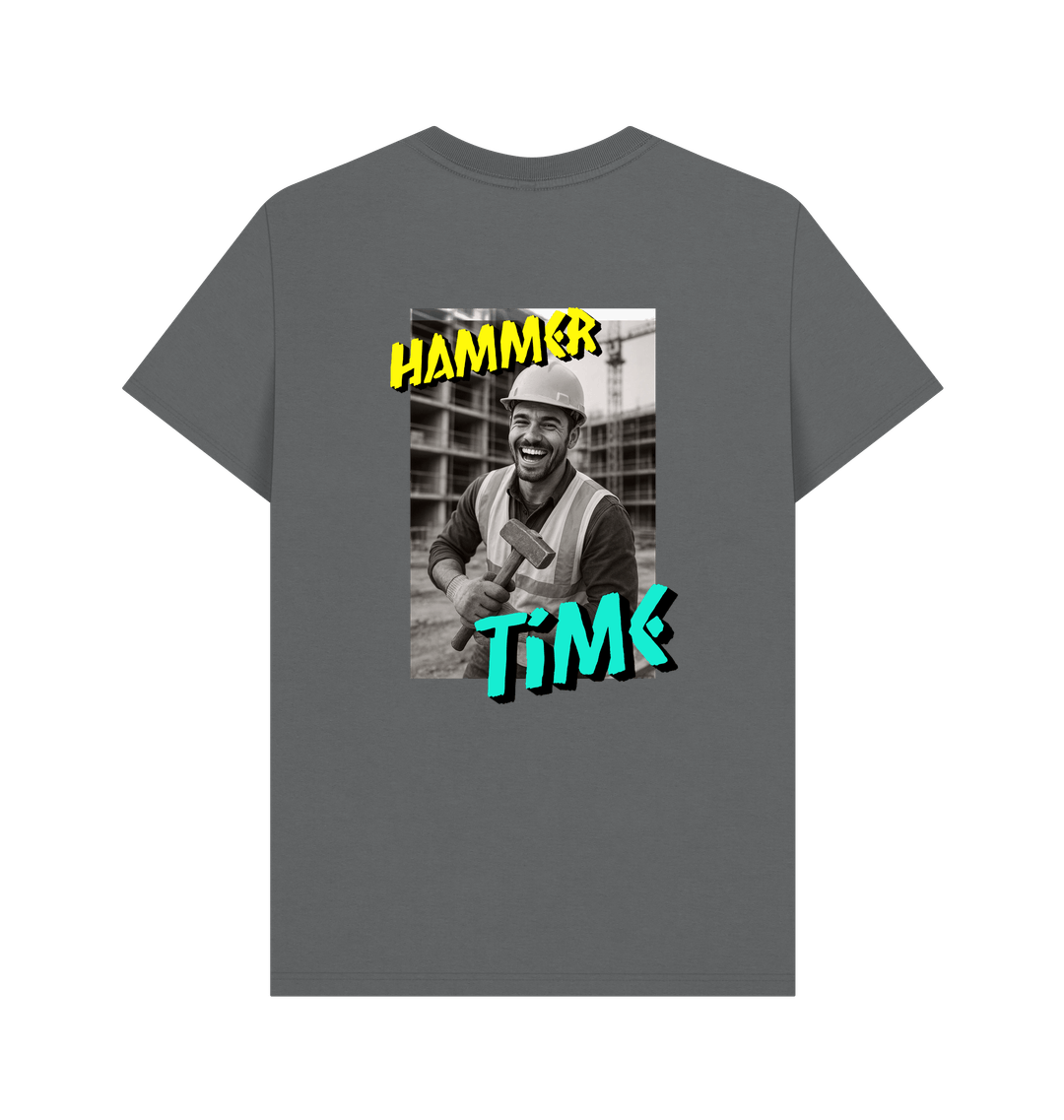 Slate Grey Printed T-shirt Back