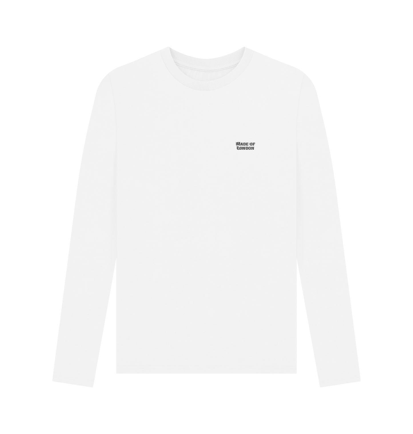 CKL London Made Long Sleeve Organic Cotton Top, soft beige long sleeve shirt with a simple crew neck and relaxed fit.